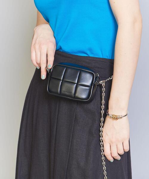 ADD CULUMN(アドカラム)の「【別注】<ADD CULUMN>パフ チェーン ショルダーバッグ -2WAY-(ショルダーバッグ・レディース・ホワイト/ブラック/クリーム/コバルトブルー/ブラウン・FREE)」の12枚目の写真