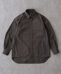 BRICK & SONS | VENTILE リラックスフロントフライシャツ＜チャコールグレー＞(シャツ/ブラウス)