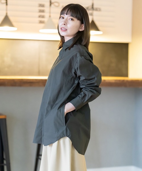 BRIEFING チャコール フーディシャツ 【公式通販】