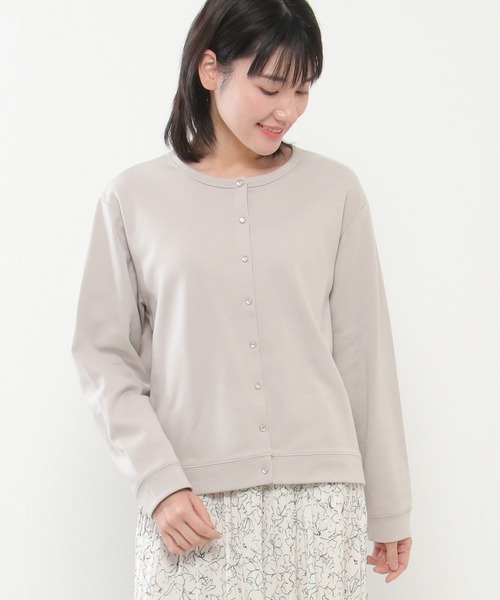 ikka(イッカ)の「ポンチドットボタンカットカーディガン(カーディガン/ボレロ・レディース・ベージュ/その他1/ブラック・M/L)」の18枚目の写真