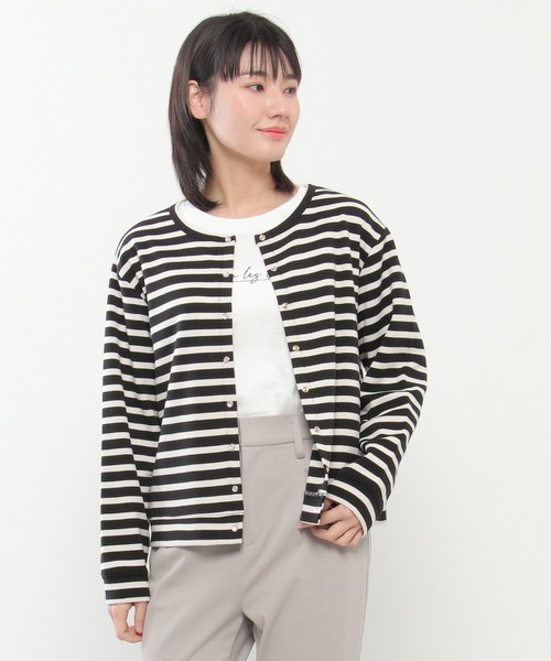 ikka(イッカ)の「ポンチドットボタンカットカーディガン(カーディガン/ボレロ・レディース・ベージュ/その他1/ブラック・M/L)」の19枚目の写真