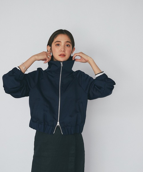 RIVE DROITE（リヴドロワ）の「MONN.:.(モン)/コンパクトブルゾン（ブルゾン・レディース・ブラック/ネイビー・FREE）」の5枚目の写真