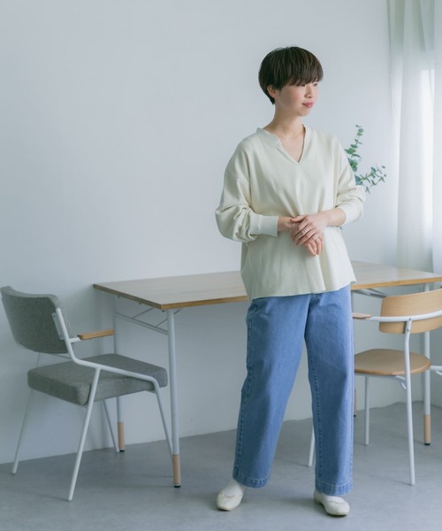 FORK&SPOON(フォークアンドスプーン)の「FORK&SPOON デニムトラウザー(デニムパンツ・レディース・ブルー系その他/ワンウォッシュ・1/2)」の15枚目の写真