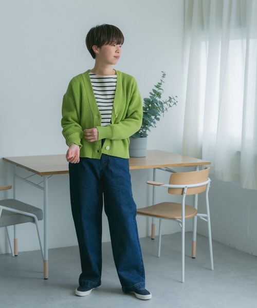 FORK&SPOON(フォークアンドスプーン)の「FORK&SPOON デニムトラウザー(デニムパンツ・レディース・ブルー系その他/ワンウォッシュ・1/2)」の21枚目の写真