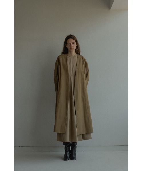 MANOF（マノフ）の「NO COLLAR A-LINE COAT（ノーカラージャケット