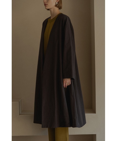 MANOF（マノフ）の「NO COLLAR A-LINE COAT（ノーカラージャケット