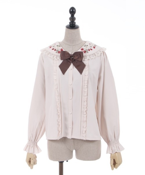 axes femme POETIQUE ストロベリーフィールド ブラウス ピンク axes femme POETIQUE（アクシーズファムポエティック）の
