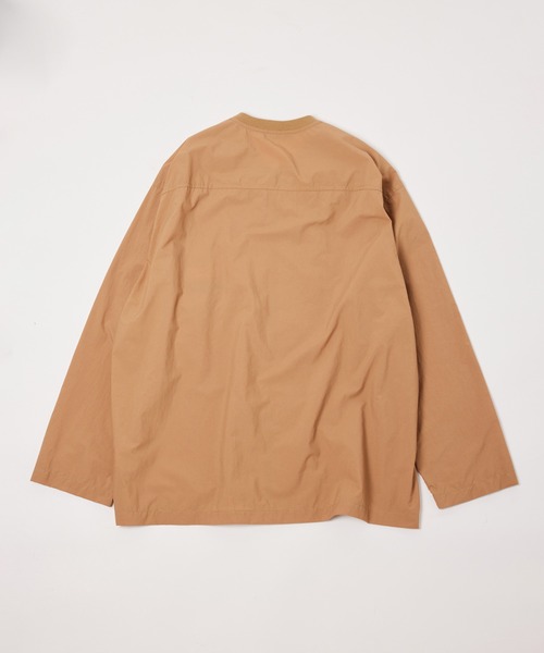 ADAM ET ROPE'(アダムエロペ)の「【小松マテーレ】ナイロン タスラン オーバー シャツ ブルゾン(MA-1・メンズ・スミクロ/ベージュ系その他/ターコイズブルー・L/M)」の6枚目の写真