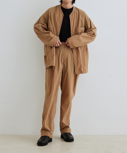 ADAM ET ROPE'(アダムエロペ)の「【小松マテーレ】ナイロン タスラン オーバー シャツ ブルゾン(MA-1・メンズ・スミクロ/ベージュ系その他/ターコイズブルー・L/M)」の17枚目の写真