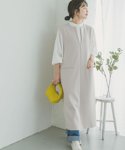 ITEMS URBANRESEARCH(アイテムズ アーバンリサーチ)の「キーネックジャンパースカート(ジャンパースカート・レディース・グレー系その他/ブラック・FREE)」の15枚目の写真