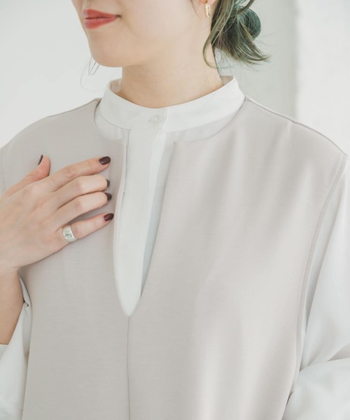 ITEMS URBANRESEARCH(アイテムズ アーバンリサーチ)の「キーネックジャンパースカート(ジャンパースカート・レディース・グレー系その他/ブラック・FREE)」の21枚目の写真