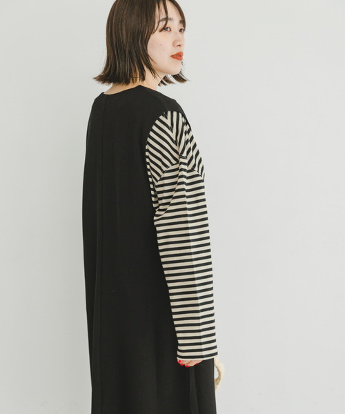 ITEMS URBANRESEARCH(アイテムズ アーバンリサーチ)の「キーネックジャンパースカート(ジャンパースカート・レディース・グレー系その他/ブラック・FREE)」の19枚目の写真