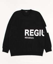 REGIEVO ロゴプリントアスレジャートレーナー