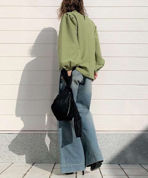 Casselini（キャセリーニ）の「メッシュラップバッグ（ショルダーバッグ・レディース・マスタード/ブラック・ONE SIZE）」の16枚目の写真