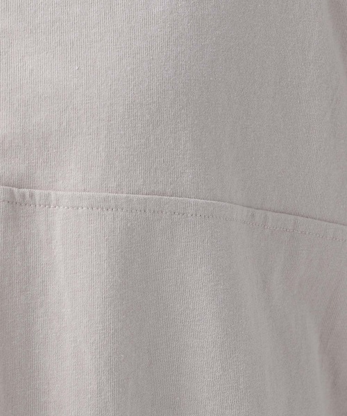 BAYFLOW(ベイフロー)の「ハーフアップロンT(Tシャツ/カットソー・レディース・ベージュ/グレー/オフホワイト・FREE)」の5枚目の写真