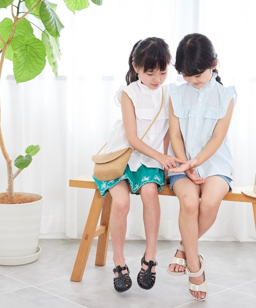 MAKE YOUR DAY（メイクユアデイ）の「カットワークスカパン■80～140cm（スカート・キッズ・ブラック/グリーン/オフホワイト・80/90/100/110/120/130/140）」の11枚目の写真