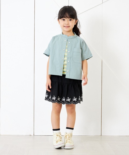 MAKE YOUR DAY（メイクユアデイ）の「カットワークスカパン■80～140cm（スカート・キッズ・ブラック/グリーン/オフホワイト・80/90/100/110/120/130/140）」の4枚目の写真