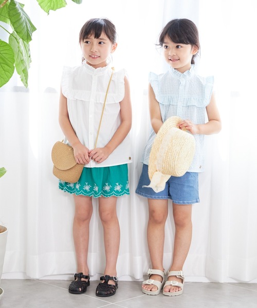 MAKE YOUR DAY（メイクユアデイ）の「カットワークスカパン■80～140cm（スカート・キッズ・ブラック/グリーン/オフホワイト・80/90/100/110/120/130/140）」の12枚目の写真