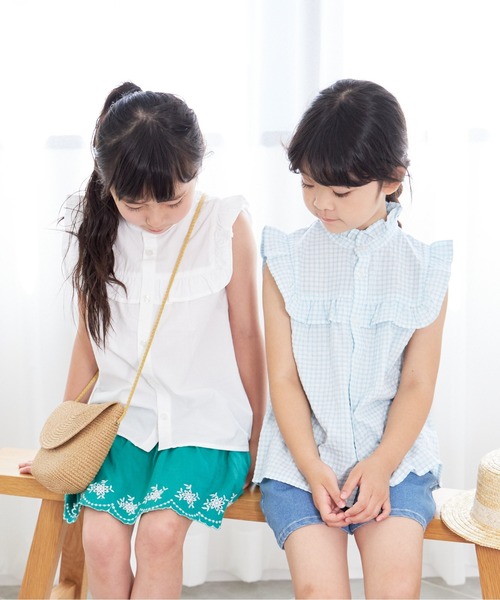 MAKE YOUR DAY（メイクユアデイ）の「カットワークスカパン■80～140cm（スカート・キッズ・ブラック/グリーン/オフホワイト・80/90/100/110/120/130/140）」の10枚目の写真