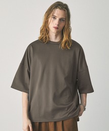 EMMA CLOTHES | スムースダンボール オーバーサイズ サイドスリット ドルマンS/Sカットソー EMMA CLOTHES 2023SS(Tシャツ/カットソー)