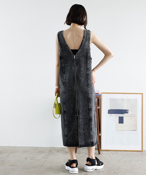 GeeRA（ジーラ）の「2wayデニムジャンパースカート（ジャンパースカート・レディース・インディゴブルー/グレー・MEDIUM/LARGE）」の13枚目の写真