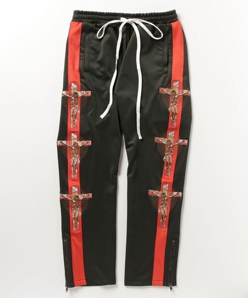 ROYAL FLASH（ロイヤルフラッシュ）の「MAYO/メイヨー/JESUS Mayo Embroidery Souvenir Track pants（その他パンツ・メンズ・グリーン/カーキ・M/L）」の3枚目の写真