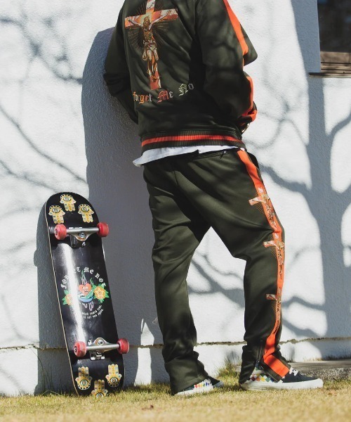 ROYAL FLASH（ロイヤルフラッシュ）の「MAYO/メイヨー/JESUS Mayo Embroidery Souvenir Track pants（その他パンツ・メンズ・グリーン/カーキ・M/L）」の9枚目の写真