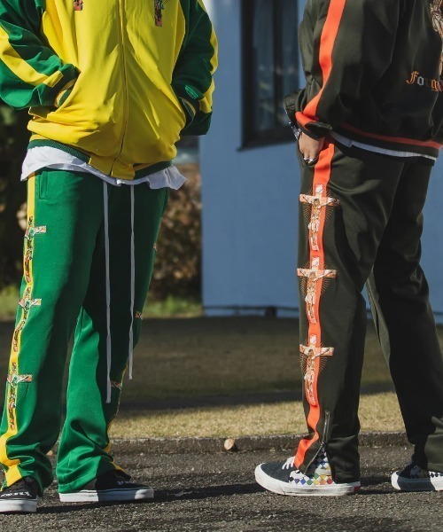 ROYAL FLASH（ロイヤルフラッシュ）の「MAYO/メイヨー/JESUS Mayo Embroidery Souvenir Track pants（その他パンツ・メンズ・グリーン/カーキ・M/L）」の8枚目の写真