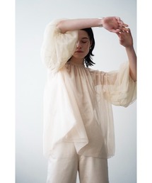 CLANE | SHEER TULLE BALLOON SLEEVE TOPS(その他トップス)
