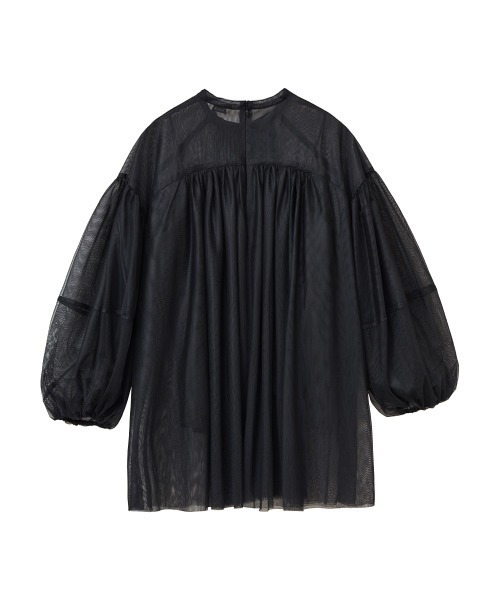 CLANE(クラネ)の「SHEER TULLE BALLOON SLEEVE TOPS(その他トップス・レディース・アイボリー/ブラック・1/2)」の13枚目の写真