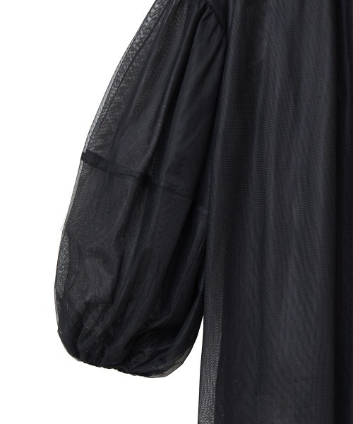 CLANE(クラネ)の「SHEER TULLE BALLOON SLEEVE TOPS(その他トップス・レディース・アイボリー/ブラック・1/2)」の16枚目の写真