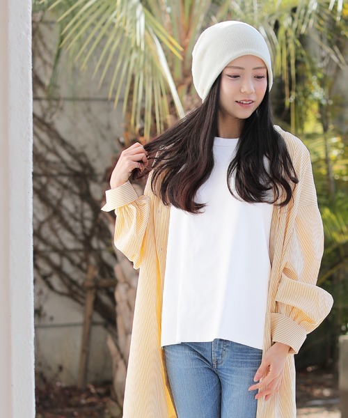 セール】温度コントロール ボリュームニット帽（ニットキャップ