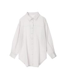 シアーストライプワイドシャツ