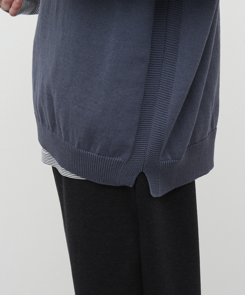 STILL BY HAND（スティルバイハンド）の「【STILL BY HAND / スティルバイハンド】テンジククルーベスト KN05231（ベスト・メンズ・チャコールグレー/グレー・46/48）」の8枚目の写真