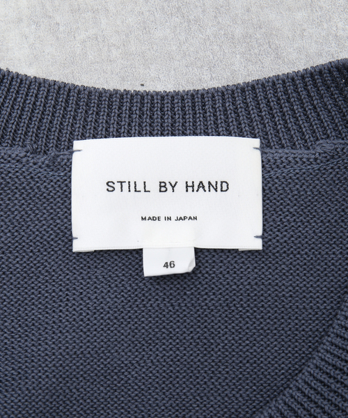 STILL BY HAND（スティルバイハンド）の「【STILL BY HAND / スティルバイハンド】テンジククルーベスト KN05231（ベスト・メンズ・チャコールグレー/グレー・46/48）」の12枚目の写真