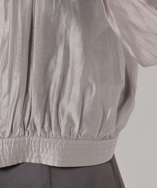 Andemiu（アンデミュウ）の「シアーブルゾン198907（ブルゾン・レディース・グレー/ベージュ/ネイビー・FREE）」の15枚目の写真