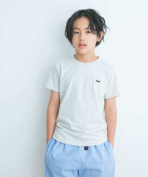 PENNEYS(ぺニーズ)の「『別注』PENNEYS×DOORS THE FOXワッペンTシャツ(KIDS)(Tシャツ/カットソー・キッズ・オートミール/ネイビー・130/110/140/120)」の12枚目の写真