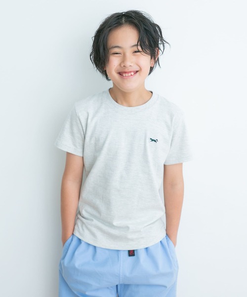 PENNEYS(ぺニーズ)の「『別注』PENNEYS×DOORS THE FOXワッペンTシャツ(KIDS)(Tシャツ/カットソー・キッズ・オートミール/ネイビー・130/110/140/120)」の13枚目の写真