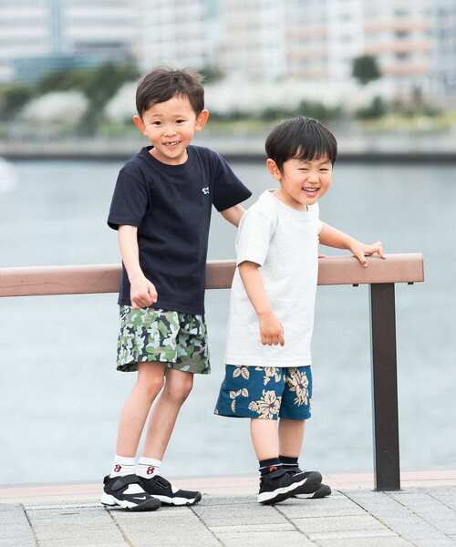 PENNEYS(ぺニーズ)の「『別注』PENNEYS×DOORS THE FOXワッペンTシャツ(KIDS)(Tシャツ/カットソー・キッズ・オートミール/ネイビー・130/110/140/120)」の3枚目の写真