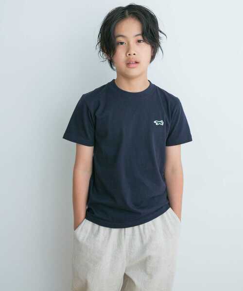 PENNEYS(ぺニーズ)の「『別注』PENNEYS×DOORS THE FOXワッペンTシャツ(KIDS)(Tシャツ/カットソー・キッズ・オートミール/ネイビー・130/110/140/120)」の4枚目の写真