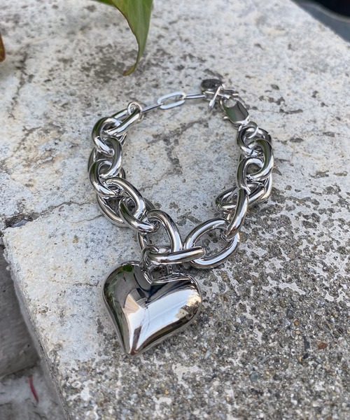 DouDou（ドゥドゥ）の「プックリハートチェーンブレス（ブレスレット・レディース・シルバー/ゴールド・FREE）」の7枚目の写真