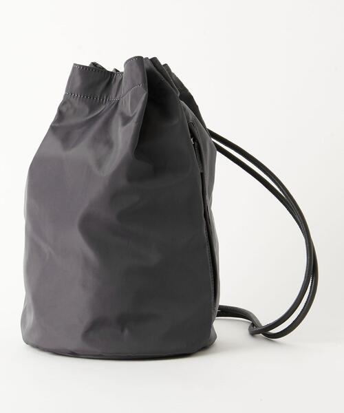 BEAUTY&YOUTH UNITED ARROWS（ビューティーアンドユースユナイテッドアローズ）の「ポリエステル ボン サック/リュック -2WAY-（バックパック/リュック・レディース・ダークグレー/ブラック・FREE）」の6枚目の写真