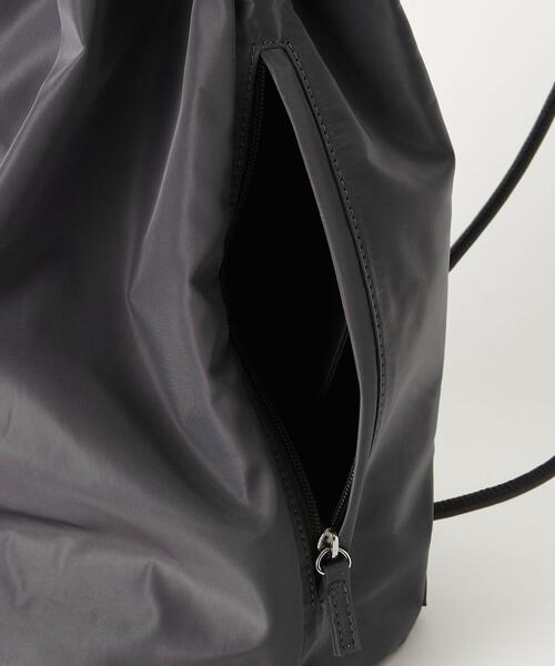 BEAUTY&YOUTH UNITED ARROWS（ビューティーアンドユースユナイテッドアローズ）の「ポリエステル ボン サック/リュック -2WAY-（バックパック/リュック・レディース・ダークグレー/ブラック・FREE）」の10枚目の写真