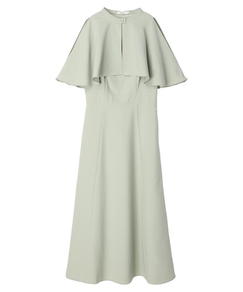 earth music&ecology（アースミュージックアンドエコロジー）の「SET2点ケープ+キャミワンピース（ワンピース・レディース・ブラック/ミント/モカ・S/M）」の7枚目の写真