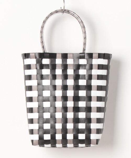 HONEYSUCKLE ROSE（ハニーサックルローズ）の「【HONEYSUCKLE ROSE】メルカドバッグ（かごバッグ・レディース・グリーン/ブラック・ONE SIZE）」の4枚目の写真