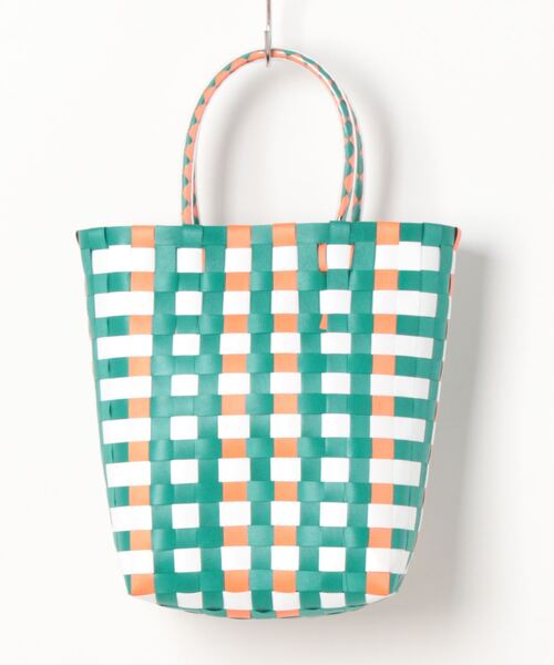 HONEYSUCKLE ROSE（ハニーサックルローズ）の「【HONEYSUCKLE ROSE】メルカドバッグ（かごバッグ・レディース・グリーン/ブラック・ONE SIZE）」の16枚目の写真