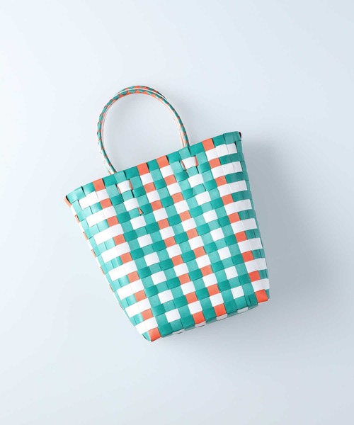 HONEYSUCKLE ROSE（ハニーサックルローズ）の「【HONEYSUCKLE ROSE】メルカドバッグ（かごバッグ・レディース・グリーン/ブラック・ONE SIZE）」の13枚目の写真