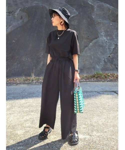 HONEYSUCKLE ROSE（ハニーサックルローズ）の「【HONEYSUCKLE ROSE】メルカドバッグ（かごバッグ・レディース・グリーン/ブラック・ONE SIZE）」の11枚目の写真