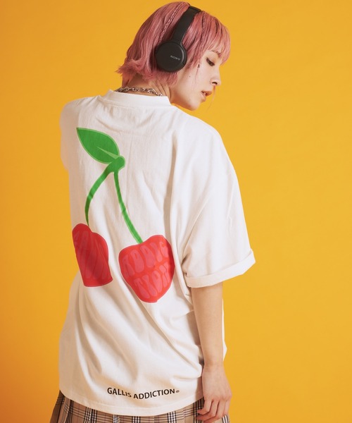 GALLIS ADDICTION（ガリスアディクション）の「GA CHERRY TEE（Tシャツ/カットソー・メンズ・ブラック/ホワイト・M/L）」の12枚目の写真