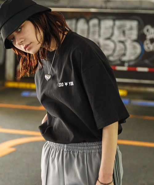 ZOO YORK(ズーヨーク)の「ZOO YORK/ズーヨーク 別注 ラバープリント ビッグシルエット半袖Tシャツ(Tシャツ/カットソー・メンズ・ホワイト/ブラック/ピンク/ホワイト系/ブラック系/ブルー系・M/L)」の15枚目の写真